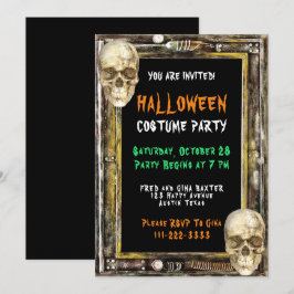 ハロウィーンの衣装パーティー 招待状