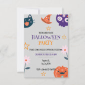 ハロウィーンの衣装パーティー 招待状 (正面)
