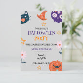 ハロウィーンの衣装パーティー 招待状 (スタンド正面)
