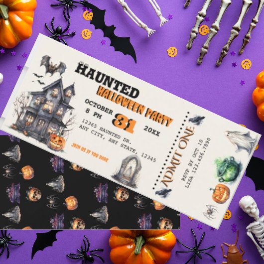 ハロウィーンの衣装パーティー 招待状