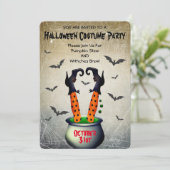ハロウィーンの衣装パーティー 招待状 (スタンド正面)