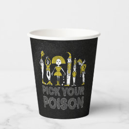 ハロウィーンの衣装パーティー 紙コップ