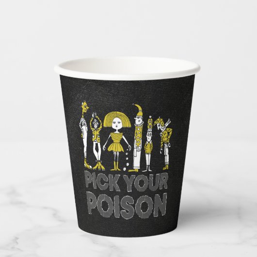 ハロウィーンの衣装パーティー 紙コップ (正面)