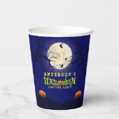 ハロウィーンの衣装パーティー 紙コップ (裏面)