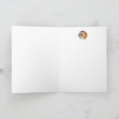 ハロウィーンの衣装ミイラのマウスの水彩画 カード (内部)