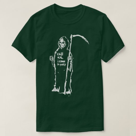 ハロウィーンの衣装リパー私は冷え来た Tシャツ (デザイン正面)
