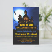 ハロウィーンの衣装実在パーティーを小さくする 招待状 (スタンド正面)
