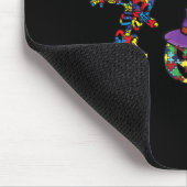 ハロウィーンの衣装自閉症意識カボチャ魔女P マウスパッド (コーナー)