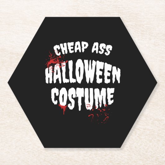 ハロウィーンの衣装 ペーパーコースター (正面)