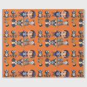 ハロウィーンの衣装 ラッピングペーパー (フラット)