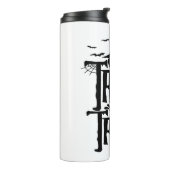 ハロウィーンの衣装Tシャツの女男性へ性 タンブラー (回転左)