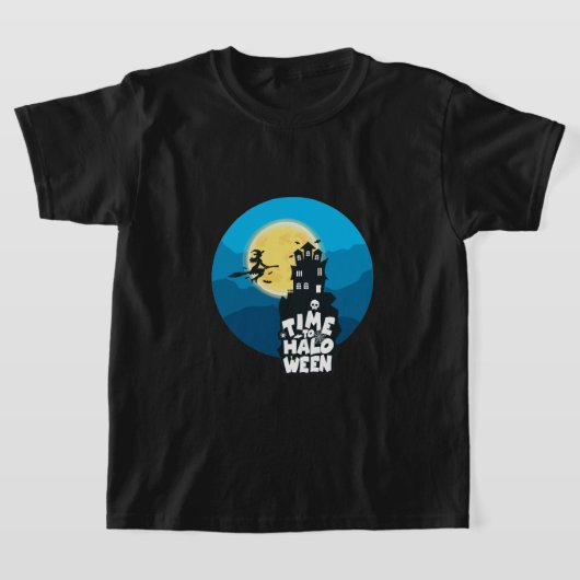 ハロウィーンの衣装Tシャツの時間 Tシャツ (レイダウン)