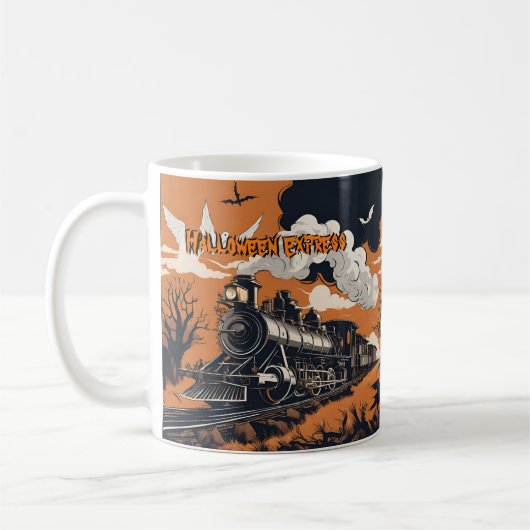 ハロウィーンの表現蒸気列車 コーヒーマグカップ (左)