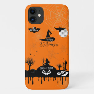 ハロウィーンの装飾トリートまたはトリックモンスター iPhone 11 ケース