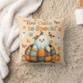 ハロウィーンの装飾品をスプックするには可愛すぎる クッション (ブランケット)