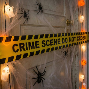 ハロウィーンの装飾犯行現場リボン サテンリボン