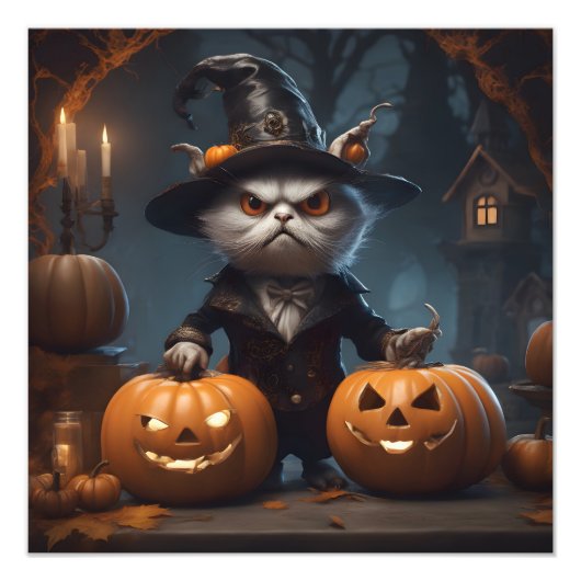 ハロウィーンの装飾 フォトプリント            (正面)