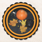 ハロウィーンの装飾 ペーパーコースター (正面)