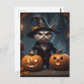 ハロウィーンの装飾 ポストカード (正面/裏面)