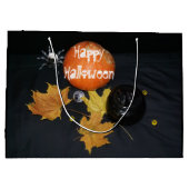 ハロウィーンの装飾 ラージペーパーバッグ (裏面)