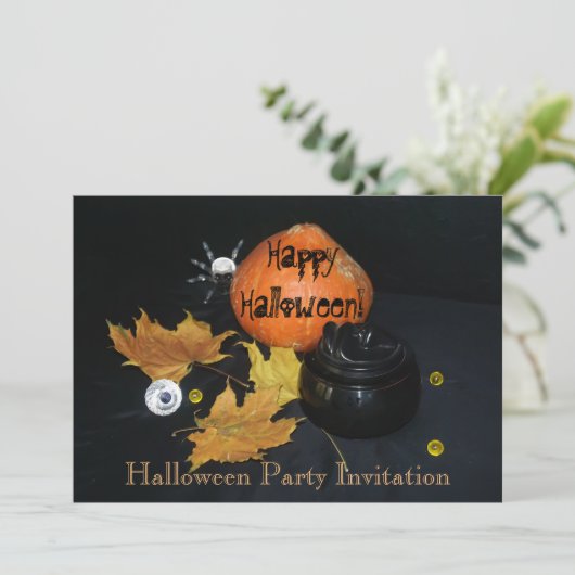 ハロウィーンの装飾 招待状 (スタンド正面)