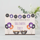 ハロウィーンの装飾 招待状 (スタンド正面)