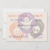 ハロウィーンの装飾 招待状 (裏面)