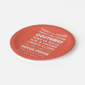 ハロウィーンの言葉 ペーパープレート (アングル)