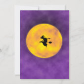 ハロウィーンの誕生日の招待キッズの衣装パーティー 招待状 (裏面)