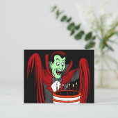 ハロウィーンの誕生日の挨拶 ポストカード (スタンド正面)