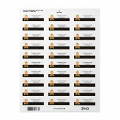 ハロウィーンの誕生日の衣装 ラベル (フルシート)