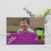 ハロウィーンの誕生日の衣装 招待状 (スタンド正面)