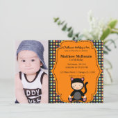 ハロウィーンの誕生日の衣装 招待状 (スタンド正面)