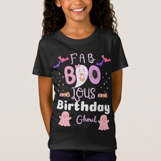 ハロウィーンの誕生日ガール Tシャツ (正面)