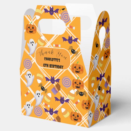 ハロウィーンの誕生日パーティーのお気に入りボックス フェイバーボックス (オープン)