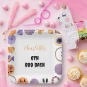 ハロウィーンの誕生日パーティーの招待状 ペーパープレート (パーティー)