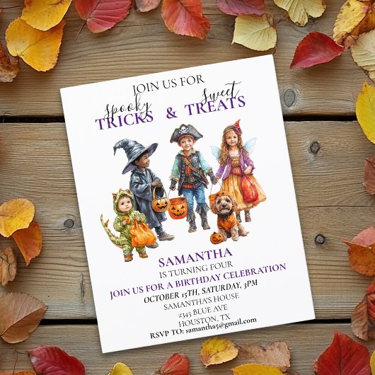 ハロウィーンの誕生日パーティーキッズのトリックトリートコスチューム