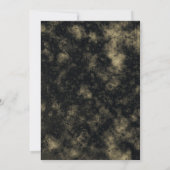 ハロウィーンの誕生日パーティー死神 招待状 (裏面)