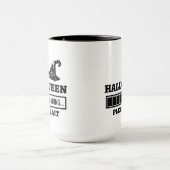 ハロウィーンの読み込み待ち文字白黒 マグカップ (中央)