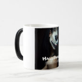 ハロウィーンの謎とパワーのパーソナライズされたマグカップ モーフィングマグカップ (正面左)