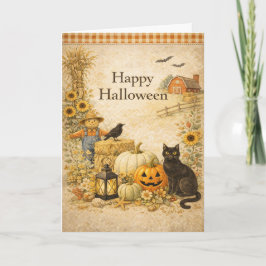 ハロウィーンの赤い納屋 カード