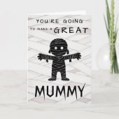 ハロウィーンの赤ちゃんシャワーおめでとうママ カード (正面)