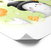 ハロウィーンの赤ちゃんシャワーのお気に入りサイン ポスター (角)