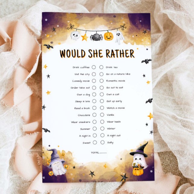 ハロウィーンの赤ちゃんシャワーのゲーム彼女はむしろゲーム (クリエイターアップロード済み)