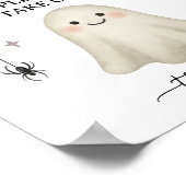 ハロウィーンの赤ちゃんシャワーの好意サイン ポスター (角)