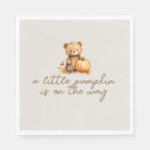 ハロウィーンの赤ちゃんシャワーの装飾：紙ナプキン スタンダードランチョンナプキン (正面)