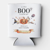 ハロウィーンの赤ちゃんシャワーの途中の小さなブー 缶クーラー (正面)