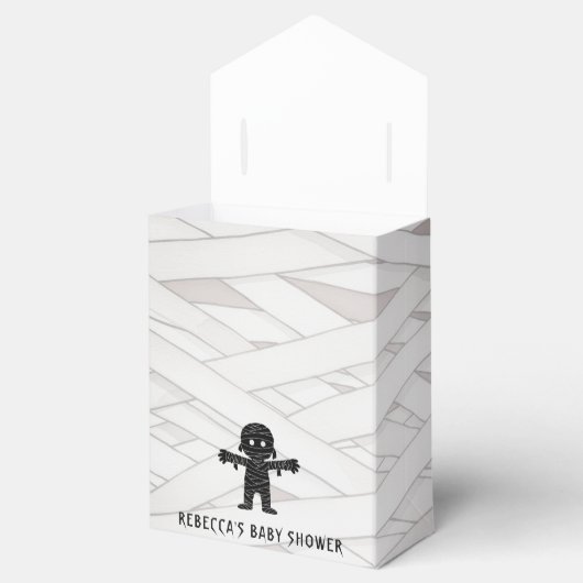 ハロウィーンの赤ちゃんシャワーをするママ フェイバーボックス (オープン)