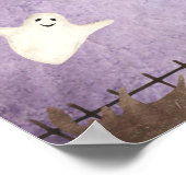 ハロウィーンの赤ちゃんシャワーをスプックするには可愛すぎる ポスター (角)