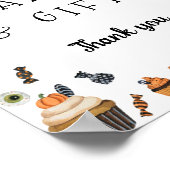 ハロウィーンの赤ちゃんシャワーカードとギフト ポスター (角)